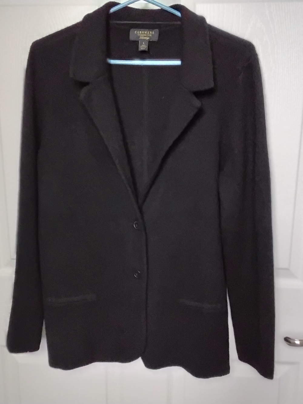 Cashmere Charter Club Luxury 100% Cashmere Sweater Blazer SIZE L